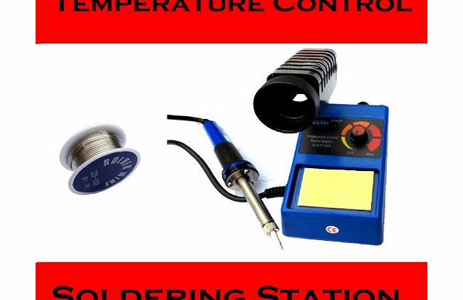 MAPLIN ELECTRONICS TEMPERATURE CONTROLLED SOLDERING STATION KIT COMES WITH SOLDERING IRON 1 x ROLL OF LEAD FREE SOLDER