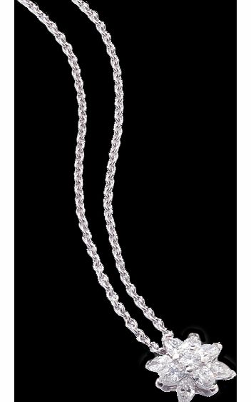 Aster Platinum and Diamond Pendant
