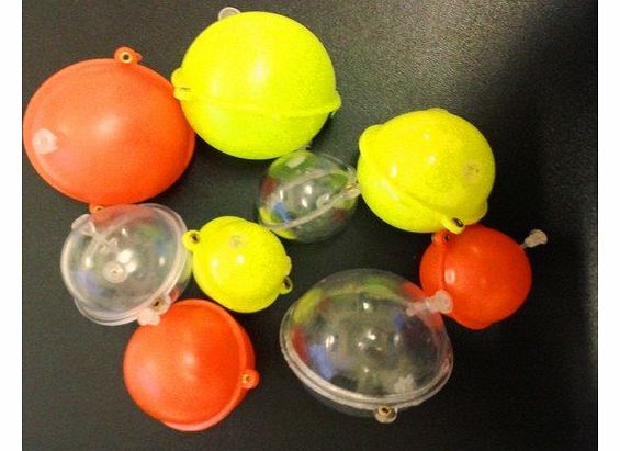 9 Assorted Bubble Floats (3 sizes / 3 colours)