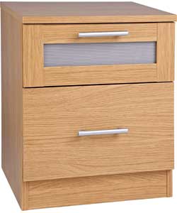 Bedside Cabinet - Oak Effect