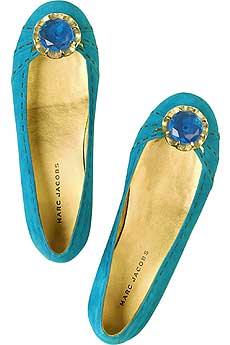 Brooch Detail Flat Shoes
