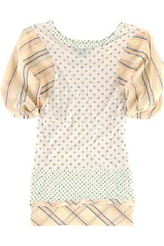 Cotton patchwork top