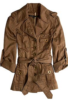 Floral Jacquard Safari Jacket