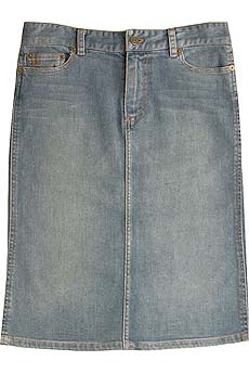 Marc by Marc Jacobs Pleat detail denim skirt