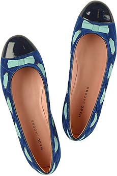 Marc by Marc Jacobs Quilted velvet ballerina slippers