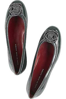 Marc by Marc Jacobs Zipper rosette flats