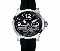 Marc Ecko Mens Black Silver Watch