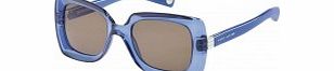 Marc Jacobs Ladies MJ 486-S 8K3 CO Blue Sunglasses