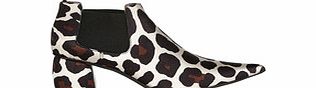 Marc Jacobs Leopard print satin ankle boots