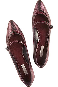 Mary Jane style flat shoes