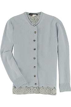 Marc Jacobs Scalloped Hem Cardigan