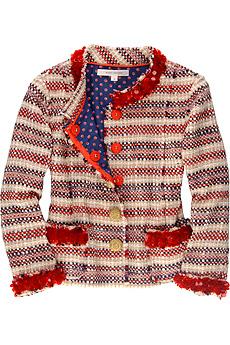 Marc Jacobs Tweed and paillette trim jacket