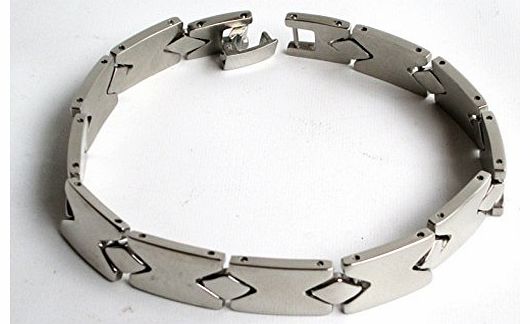 Marcello Fini ``Rombi`` Polished Steel Bracelet, 21 centimeters (8.25 inches) long
