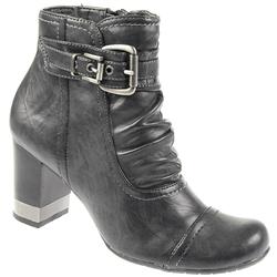 Female Wen25324 Leather Upper Textile Lining Comfort Ankle Boots in Black
