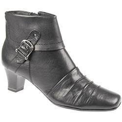 Female Wen25356 Leather Upper Textile Lining Comfort Ankle Boots in Black, Brown