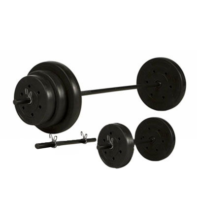 Marcy 50kg Vinyl Barbell and Dumbell Kit