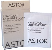 Margaret Astor Nail Polish Remover Tissues Pack of 5
