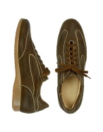 Mariano Napoli Trekker - Brown Washed Leather Casual Lace-up Shoes