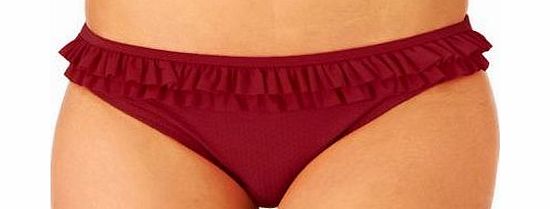 Marie Meili Womens Marie Meili Pelagic Solid Bikini Bottom