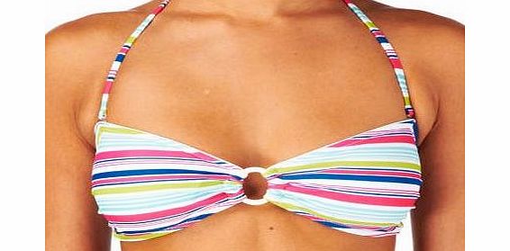 Marie Meili Womens Marie Meili Sandy Stripe Bandeau Bikini