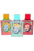 Andy Warhol Marilyn EDT Spray 50ml Trio -unboxed- Red, Blue and Pink