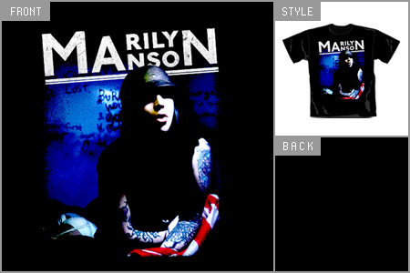 marilyn Manson (Blue Glow) T-shirt