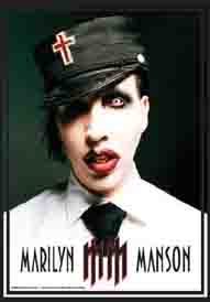 Marilyn Manson Uniform Textile Poster