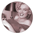 Marilyn Monroe Smile Button Badges
