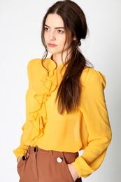 Marilyn Ruffle Chiffon Blouse
