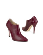 Mario Bologna Plum Patent Leather Booties