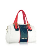 Mario Valentino Three-tone Eco-Leather Satchel Bag