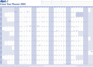Mark-it 2007 Giant Year Planner W1200xH900mm