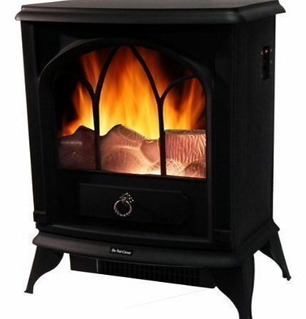 Marko 2000W Electric Flame Log Burning Effect Fireplace Stove Home Fire Fan Heater