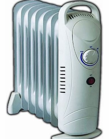 Marko 7 Fin Compact Oil Filled Radiator 700W Thermostat Controlled