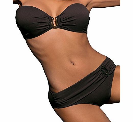 Marko Salma M-254 Two Piece Bikini,Size 2XL,Brown
