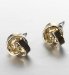 Gold Plated Knot Stud Earrings
