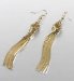 Gold Plated Slinky Knot Drop Earrings