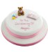 Marks and Spencer Pink Christening Cake (25 Portions)