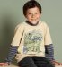 Marks and Spencer Pure Cotton Long Sleeve Graphic T-Shirt
