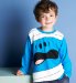 Marks and Spencer Pure Cotton Long Sleeve Mr Bump Face T-Shirt
