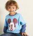 Marks and Spencer Pure Cotton Mickey Mouse Mock Layer T-Shirt