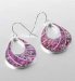 Silver Plated Abalone Drop Earrings