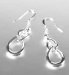 Silver Plated Double Link Drop Earrings