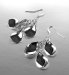Silver Plated Twisted Leaf Cluster Earrings
