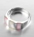 Sterling Silver Mother of Pearl Stripe Ring