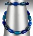 Tonal Oval Bead Necklace & Bracelet Set