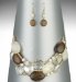 Treasure Bead Multi Strand Necklace & Earring Set