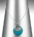 Marks and Spencers Abalone Ripple Pendant Necklace