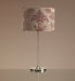 Brushed Silver Damask Table Lamp