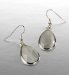 Gold Plated Catseye Tear Drop Earrings